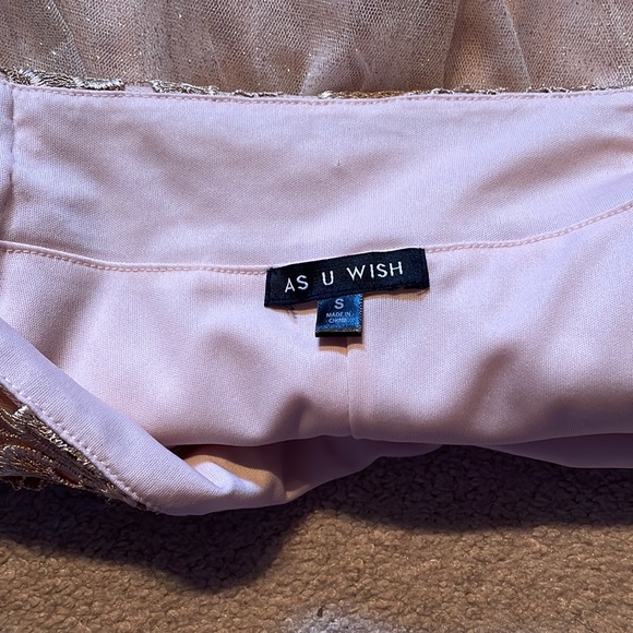 As U Wish pink and gold two piece dress - Picture 13 of 14